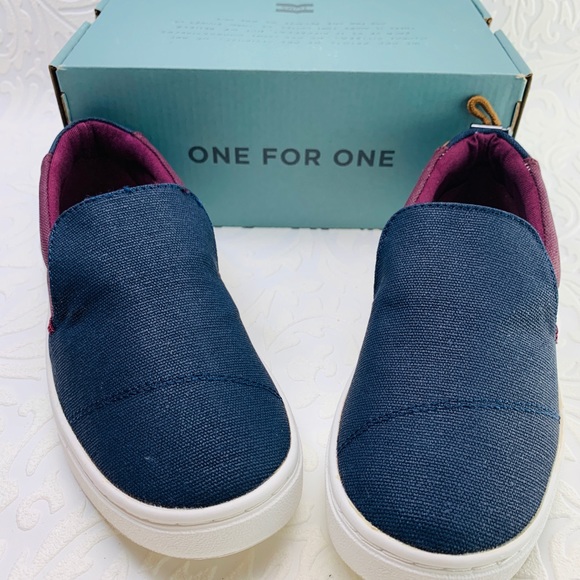 Toms slip on a boat shoes youth slip Paxton canvas - Picture 7 of 8